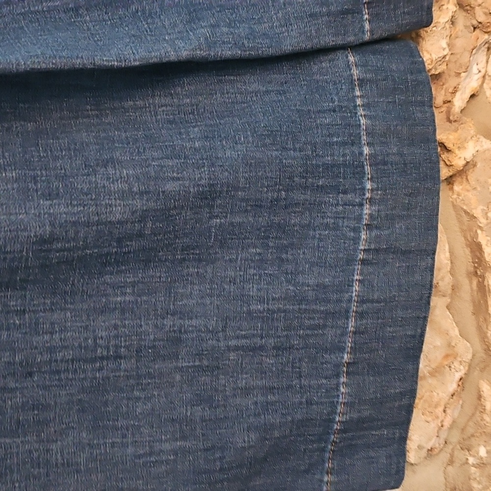 Chico's Dark Blue Wide Leg Jeans - Picture 4 of 6
